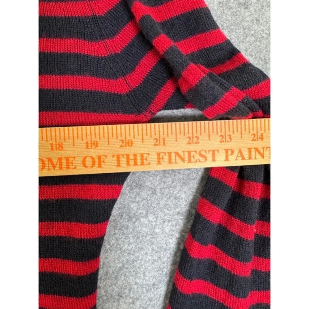 Barena Venezia Mens Red Navy Striped Extra Fine Merino Wool Sweater MAU1498 M‎